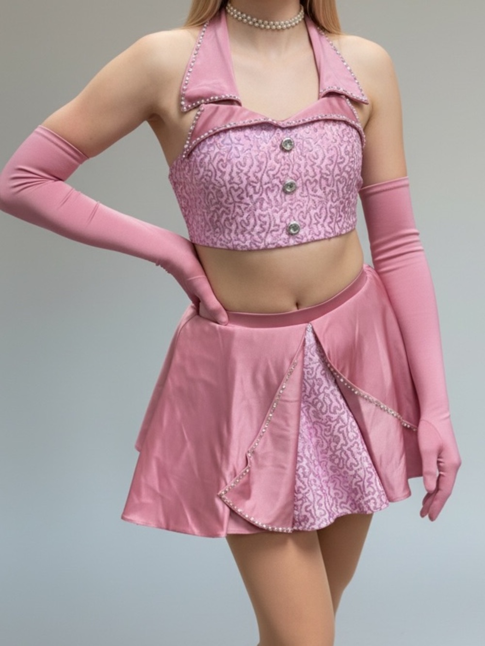 Revolution solo Tenth House pink Dance costume 2 piece TH21008 PA XSA adult